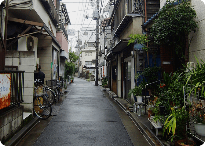 鐘ヶ淵の路地